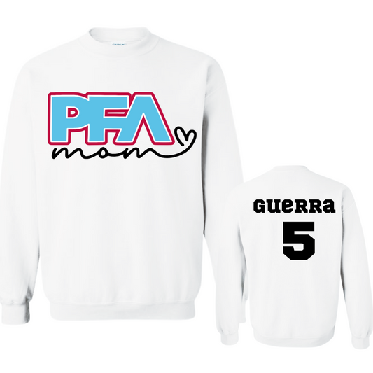 PFA California Mom with Heart Crew Neck Sweatshirt